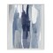 Stupell Industries Layers of Blue and White Abstract Movements Framed Giclee Design By Jackie Hanson